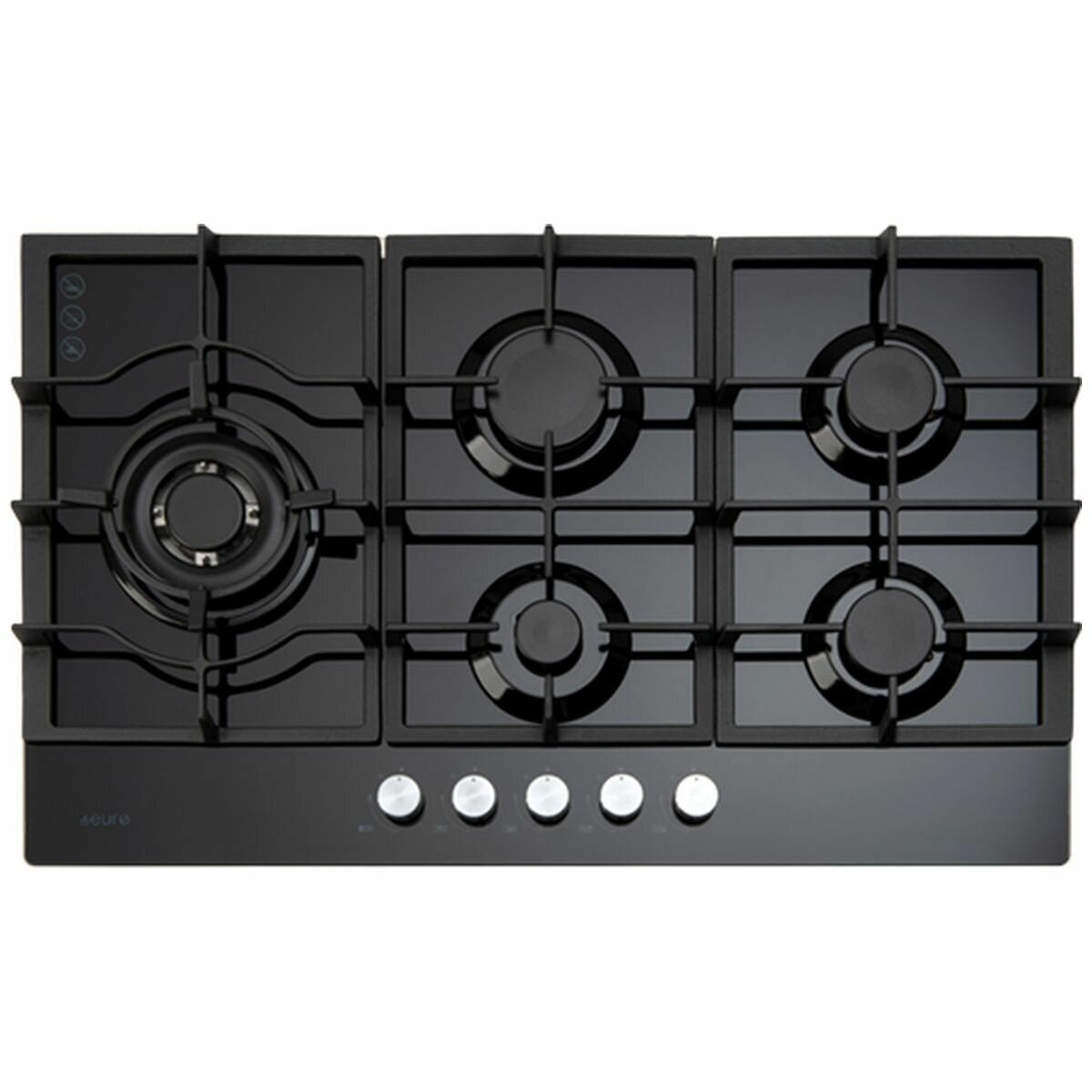 Euro 90cm Black Glass Gas Cook Top - ECT900GBK2 *CLEARANCE*