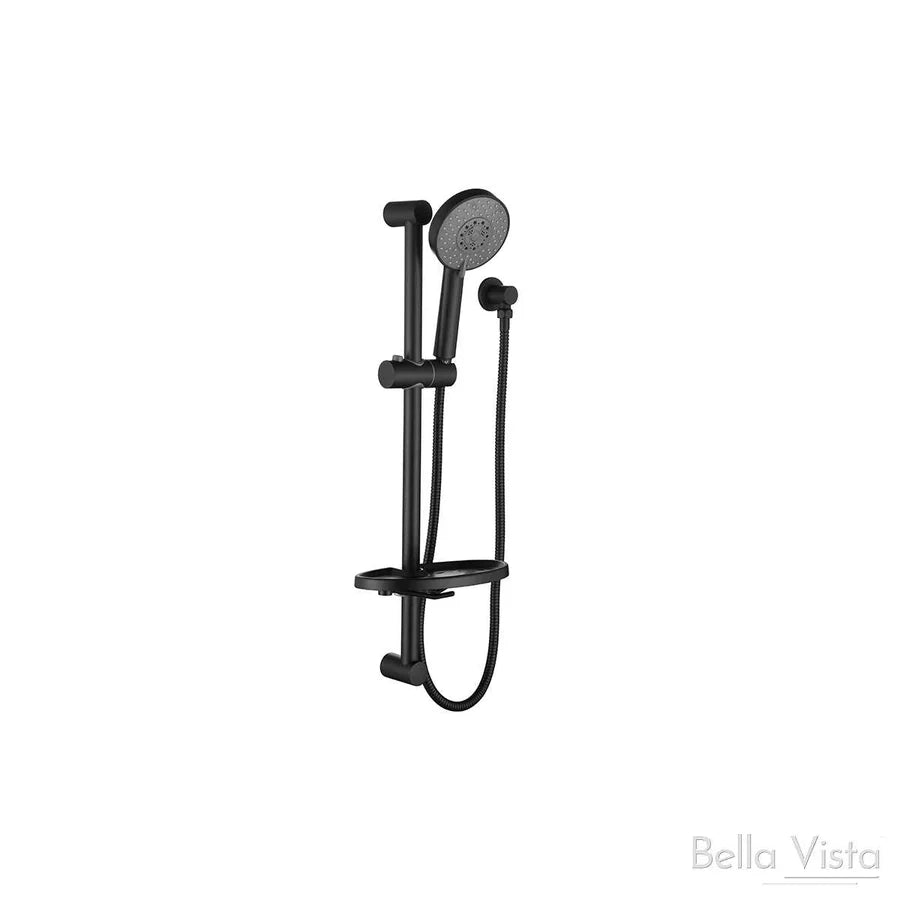 Bella Vista Round Shower Rail – Builder's Range (Black) *CLEARANCE*