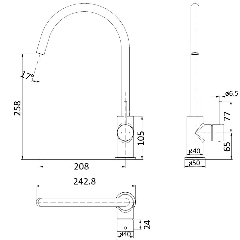 Hali Gooseneck Sink Mixer