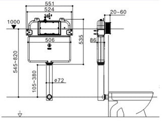 R&T Mechanical Cistern (In Wall)