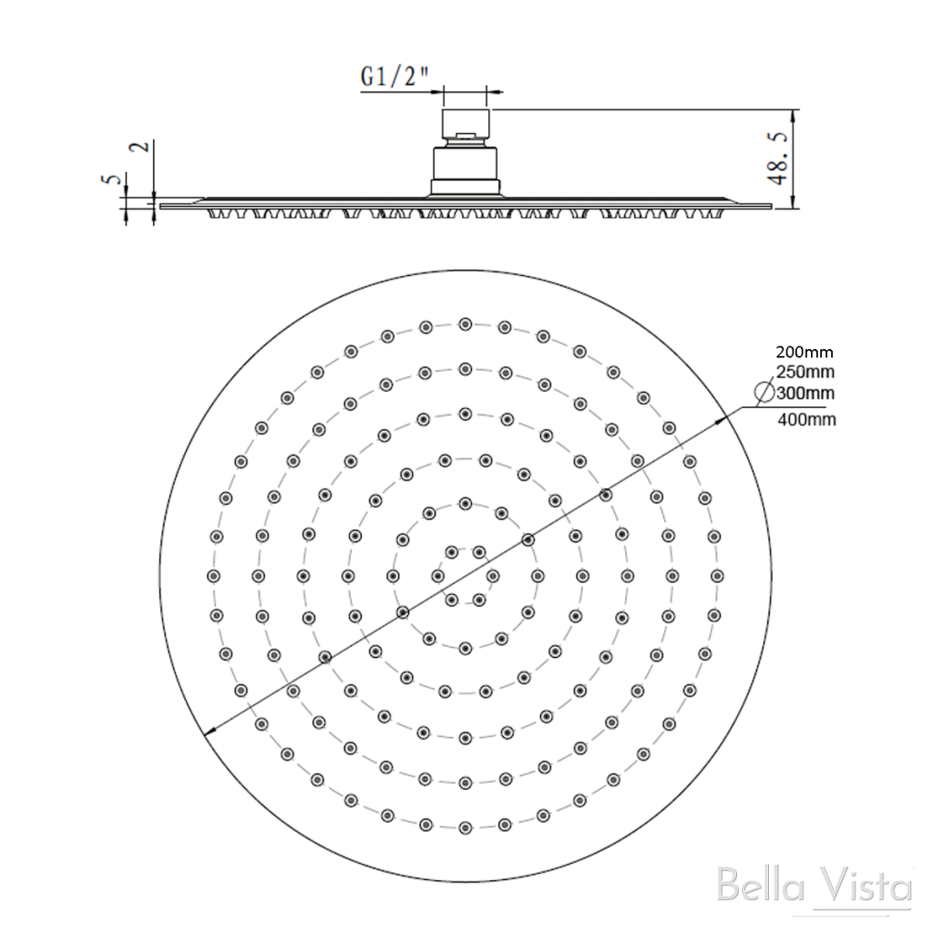 Mica Round Shower Head