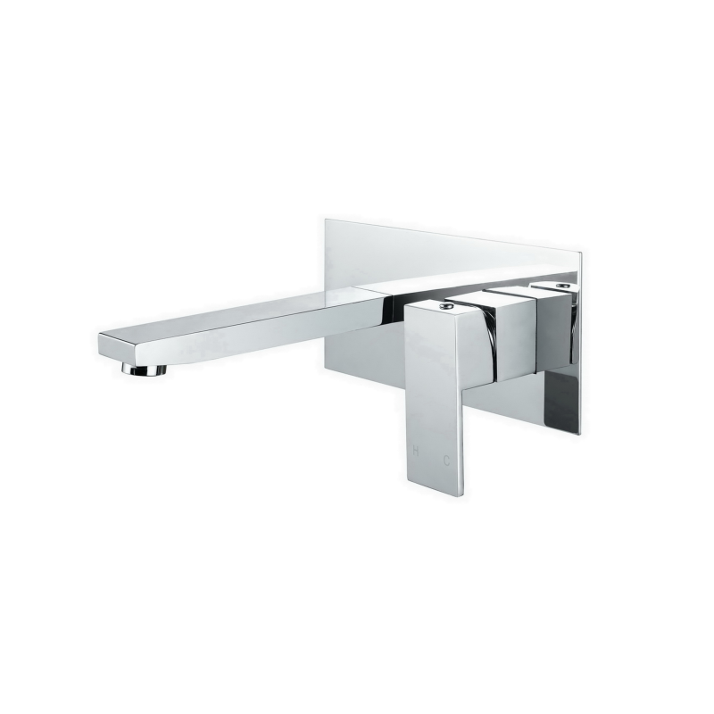 Nautica Slimline Wall Basin/Bath Mixer with Outlet Innova