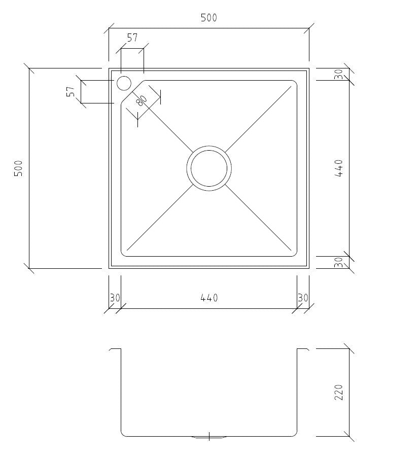 Novis Single Bowl Inset Sink