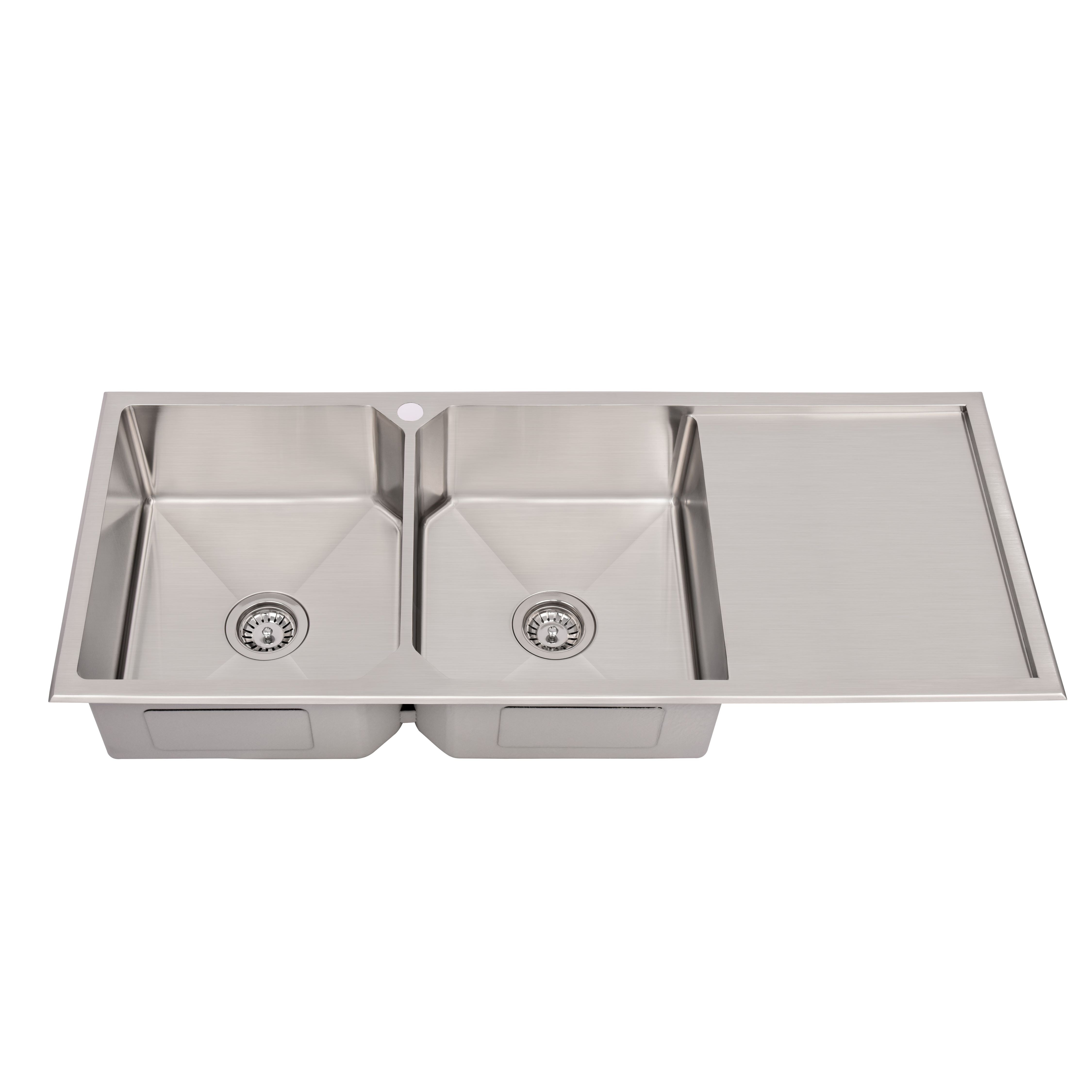 Novis Double Bowl & Drainer Sink