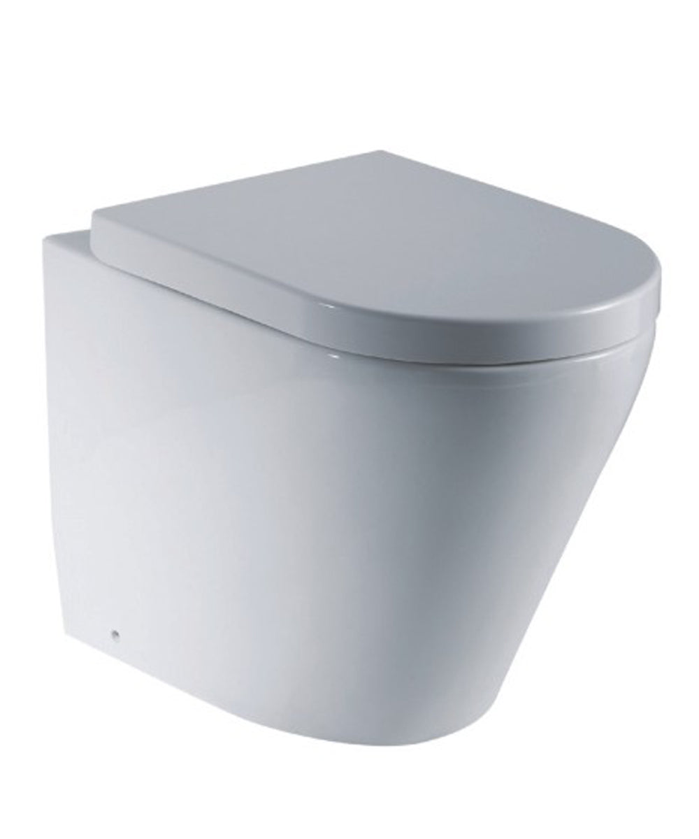 Torina II Floor Pan Gloss White (To suit an in wall cistern)