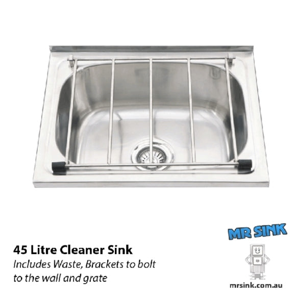Yakka Cleaners Sink With Bracket And Bucket Grate