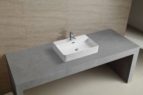 Zeavola 600 x 420 x 130mm Ceramic Above Counter Basin